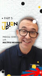 In questa animazione educativa, facile e veloce, scoprirai i molteplici significati del phrasal verb “turn up” e come usarlo correttamente in vari contesti! Perfetta per chi studia italiano e vuole migliorare il proprio inglese. ✈️ 

Clicca sul link in BIO per fare il test online! ✨ Ti contatteremo subito per prenotare la tua lezione e conversazione live gratis! ✨
.
.
.
#lezioneinglese #lezioneinglesegratuita #inglesegratis #inglesegratispertutti #corsoinglese corsoinglesegratuito corsoingleseonline ingleseperitaliani ingleseperbambini inglesepertutti ingleseperadulti imparainglese corsionline