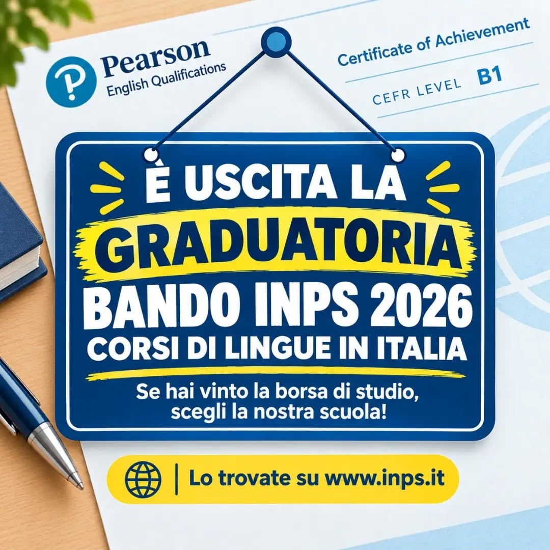 🇬🇧 🎉 𝗛𝗔𝗜 𝗩𝗜𝗡𝗧𝗢 𝗟𝗔 𝗕𝗢𝗥𝗦𝗔 𝗗𝗜 𝗦𝗧𝗨𝗗𝗜𝗢 𝗜𝗡𝗣𝗦 𝟮𝟬𝟮𝟲?

𝗜 𝗦𝗽𝗲𝗮𝗸 𝗘𝗻𝗴𝗹𝗶𝘀𝗵 𝗦𝗲𝘀𝘁𝘂 è pronta ad accoglierti! 🇬🇧

La graduatoria INPS è uscita? Se hai ottenuto la borsa di studio per i corsi di lingua in Italia, puoi scegliere I Speak English Sestu, sede accreditata, per il tuo percorso di inglese e per prepararti a conseguire una certificazione linguistica riconosciuta.

📚 Il tuo prossimo passo?
Contattaci per avere maggiori informazioni sui corsi e organizzare il tuo percorso!

📍 I Speak English Sestu
🌐 www.ispeakenglishsestu.it

📩 Scrivici per saperne di più!

. . .

#ISpeakEnglishSestu #BandoINPS2026 #BorseDiStudioINPS #CorsiDiInglese #CertificazioniLinguistiche

𝗟'𝗶𝗻𝗴𝗹𝗲𝘀𝗲 𝗽𝗲𝗿 𝘁𝘂𝘁𝘁𝗶!