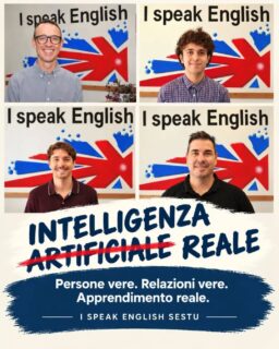INTELLIGENZA REALE.

L’intelligenza artificiale offre nuove possibilità per imparare una lingua. Ma uno strumento, da solo, non conosce il percorso di chi ha davanti.

Un insegnante sa riconoscere le difficoltà, capire quando è il momento di stimolare e quando è necessario cambiare approccio. Sa trasformare un errore in un’occasione per imparare e aiutare ogni studente a trovare la propria strada.

Perché insegnare non significa soltanto trasmettere conoscenze, ma saper leggere le persone, valorizzarne il potenziale e accompagnarle nei loro progressi.

La tecnologia può offrire strumenti. L’intelligenza reale sta anche nel saperli usare.

Vieni a conoscere il nostro approccio all’apprendimento dell’inglese.
