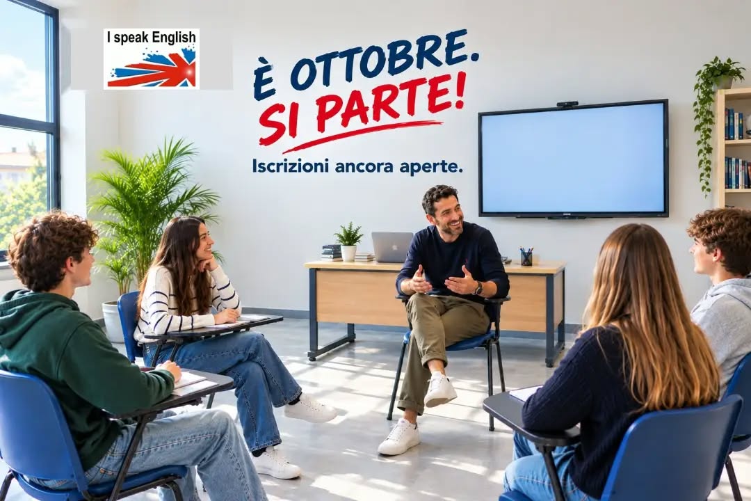 📚 È ottobre. Si parte!

I corsi di inglese sono iniziati, ma sei ancora in tempo per iscriverti!

🇬🇧 Corsi collettivi e individuali con approccio COMUNICATIVO, per bambini, ragazzi e adulti, con percorsi adatti a diversi livelli ed esigenze.

👨🏻‍🏫 Docenti 100% madrelingua.

🏅 Scuola accreditata AISLi, associazione riconosciuta dal Ministero dell'Istruzione e del Merito (MIM).

Cosa aspetti?

📩 Contattaci per informazioni e per trovare il corso più adatto a te!
via Gorizia 7, Sestu 
☎️ 070 7530610 - 375 7054766
📧 info@ispeakenglishsestu.it
📲 www.ispeakenglishsestu.it

#InglesePerTutti #imparareinglese #inglese #ingleseperitaliani #corsidiinglese